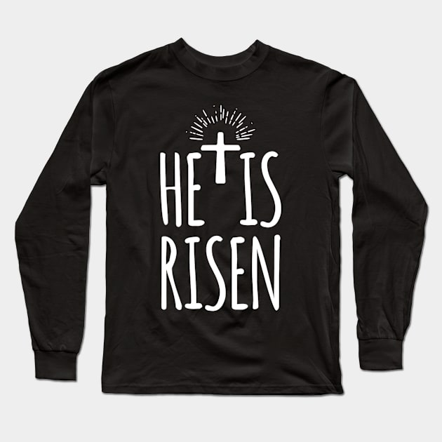 He Is Risen Shirt For Men Women Christian Gifts Happy Easter Long Sleeve T-Shirt by tabbythesing960